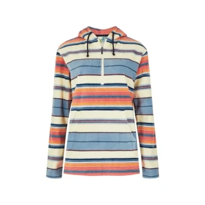 Image of Weird Fish LANA Stripe Fleece jumper, Women&#039;s, Size: 12, Ecru