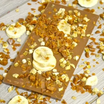 Image of Milk Chocolate Banoffee Inclusion Bar (3 Bars)