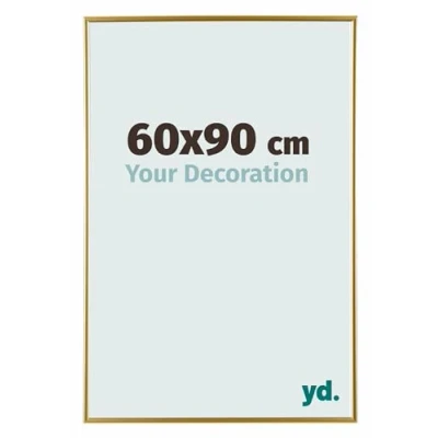 Image of Your Decoration Picture Frame 60x90 cm Decorative Wall in Plastic with Plexiglas Glass Antireflection Excellent Quality Gold Evry
