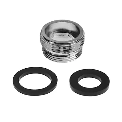 Image of Brass Faucet Adapter, 22mm Male Thread to 20mm Tap Joint Connector Water Purifier Aerator Adapter (Height 13mm)