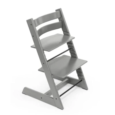 Image of Tripp Trapp Chair from Stokke, Storm Grey Adjustable, Convertible for Toddlers, Children &amp; Adults Convenient, Comfortable Ergonomic Classic Design