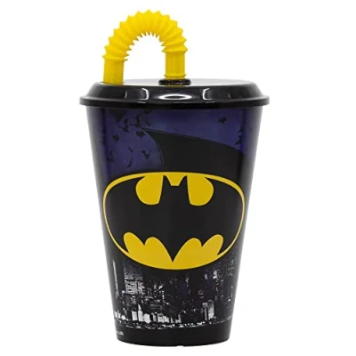 Image of Stor Easy Cane Vaso 430 ML Batman Symbol, Multicoloured, Estándar