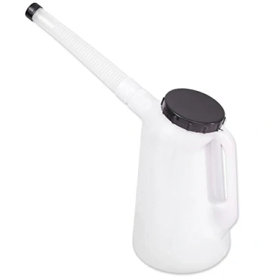 Image of 2 Litre Measuring Jug with Lid &amp; Spout Metric Liquid Pouring Can