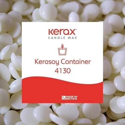 Image of KeraSoy 5kg Kerax 4130 Container Blend Candle Wax 100% Natural Soy/SOYA pastilles