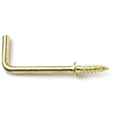 Image of Merriway® BH01119 (25 Pcs) EB Brass Plated Square Shouldered Dresser Hooks, 19 mm (3/4 inch) Pack of 25 Pieces