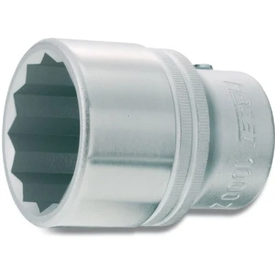 Image of 30372 Socket HAZET 1000Z 27 DIN 3124, ISO 2725 1 Chrome Vanadium Steel Knurled