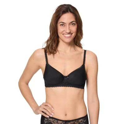 Image of Playtex Women&#039;s Bra Spacer Wirefree, Black, 38C