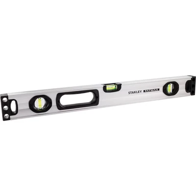 Image of Stanley 1 43 525 Nivel Tubular FatMax 60 cm Magnético, Silver/Black/Yellow, 60cm