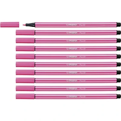 Image of STABILO Premium Fibre Tip Pen 68 Pack of 10 Heliotrope