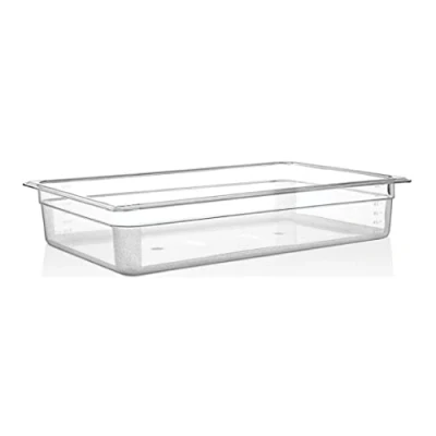 Image of Stalwart DA P8114 Polycarbonate Gastronorm Pan, GN1/1, Clear, 100mm Depth