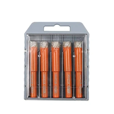 Image of Dry Diamond Drill Bit Set,BGTEC 5pcs 10mm Hole Saw for Granite,Marble,Masonry, Concrete, Tile/Ceramic, Glass, Hard Plastic,Vacuum Brazed Core Kit