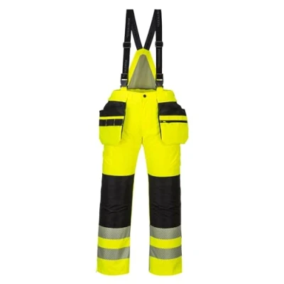 Image of Portwest PW3 Hi Vis Winter Trouser, Yellow/Black, Size : 4XL