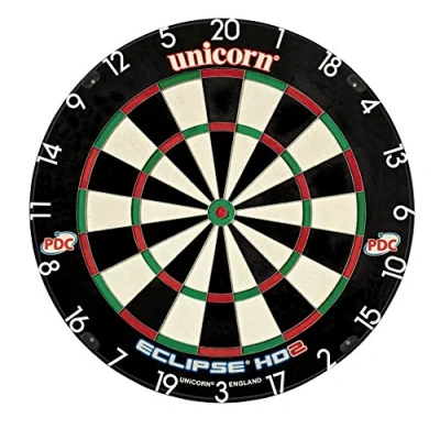 Image of Unicorn Eclipse HD2 High Definition Professional Bristle Dartboard with Increased Playing Area and Super Thin Bullseye