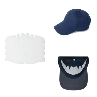 Image of 4Pk. Baseball Caps Crown Inserts Fitted Caps, Snapback Hat Liner Shapers, White, One size