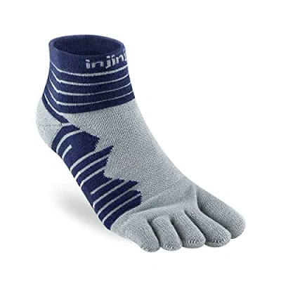Image of Injinji Ultra Run Teensokken Cobalt Unisex Mini Crew Midweight