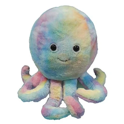 Image of Cozy Time Giant Animal Hand Warmers Soft Cuddly Plush 35cm (Rainbow Octopus)