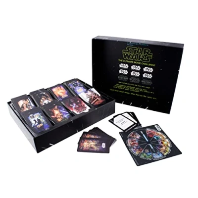 Image of Paladone Star Wars Ultimate Movie Challenge Lucas Films Trivia Party Game, Black
