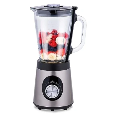 Image of alpina Blender 1.5L BL9703A GS 500W Non slip Base 2 Speeds and Pulse Function Stainless Steel Glass Tumbler Silver