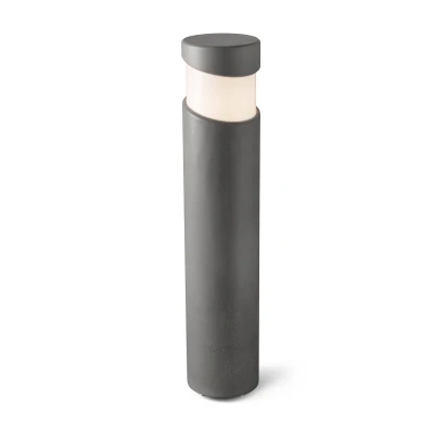 Image of Block Outdoor Bollard Light Concrete 1x E27 IP65