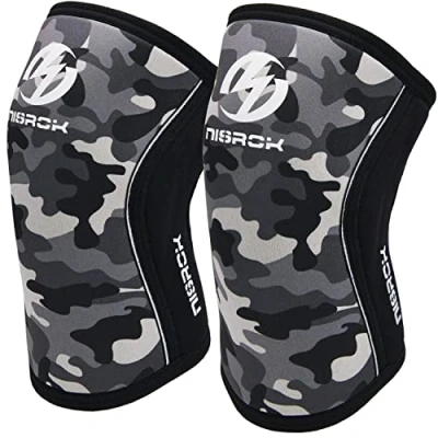 Image of Knee Sleeves (1 Pair), 7mm Neoprene Compression Braces, Great Support for Cross Training, Weightlifting, Powerlifting, Squats, Basketball and More S