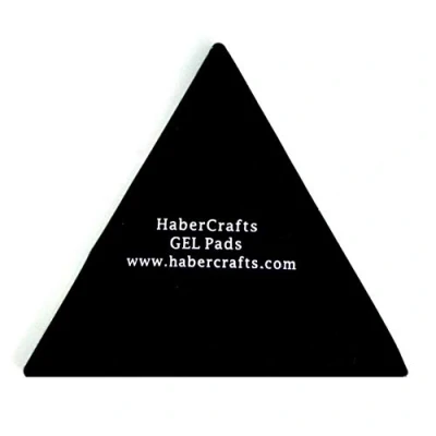 Image of Habercrafts Fixate Sticky Gel Pads Premium Quality Durable Anti Slip Washable Pad Stickers Phone GPS (2 Triangles)