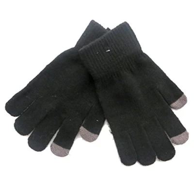 Image of 3 XMen&#039;s Knitted touch screen Gloves with grey tips for phones and ipods