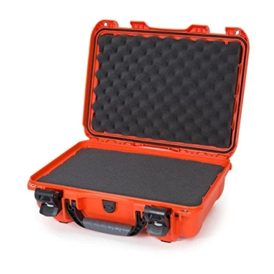Image of Nanuk 923 Waterproof Hard Case with Foam Insert and Incorporated TSA Approved Travel Lock Latches Orange
