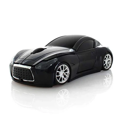 Image of ECOiNVA Wireless Sports Car Mouse Desktop Laptop Computer 2.4GHz Office Optical (Black)