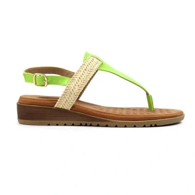 Image of Ladies Rimini Lime Green Sandal 6