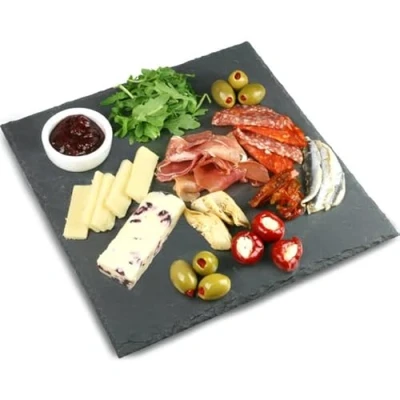 Image of Utopia Mineral Collection Square Slate Platter 28cm Presentation