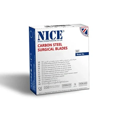 Image of 100 x NICE No.6 Sterile Carbon Steel CS06 Surgical Blades