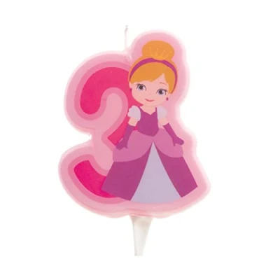 Image of Dekora Birthday Decoration Candle Princess Number 3