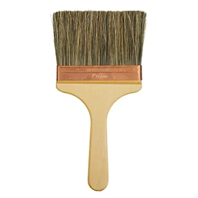 Image of ProDec 7 inch Pure Bristle Trade Professional Wall Brush for Fast Painting with Emulsion Paints on Walls and Ceilings as a Splash Plastering, 7&quot; 175mm