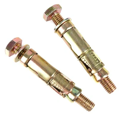 Image of 2X Heavy Duty Loose Bolt Shield Anchors M12 x 120mm Expansion Bolts for Brick, Concrete &amp; Masonry