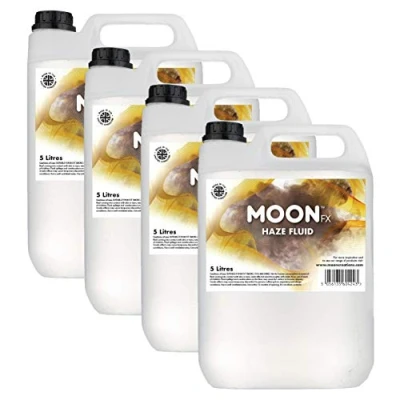 Image of MoonFX Professional haze Fluid 20L (4 x 5 Litres) Pro that produces high performance ultra fine mist