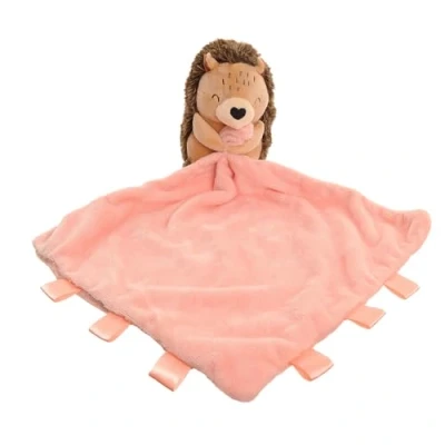 Image of Ziggle Baby Comforters Newborn Essentials Luxurious Softness Machine Washable New Mum Gifts Hedgehog