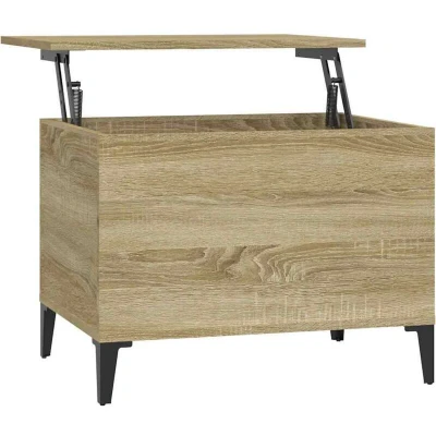 Image of Coffee Table Sonoma Oak 60x44.5x45 cm Engineered Wood Vidaxl