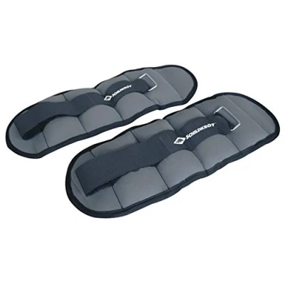 Image of Schildkröt Wrist/Ankle Weights, 2 x 1.0 kg, Grey, in Carrying Case, 960202