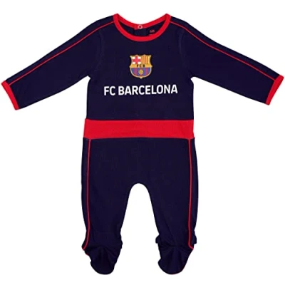 Image of FC Barcelona Official Collection Barça Baby Boys&#039; Sleepsuit 12 Months