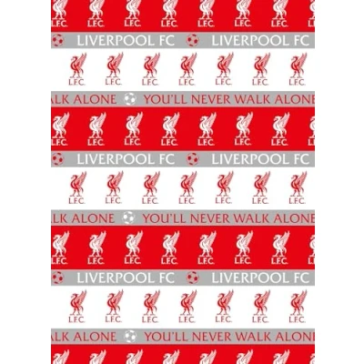 Image of LIVERPOOL FC WRAPPING PAPER FOOTBALL ROLL WRAP 3M BIRTHDAY GIFT