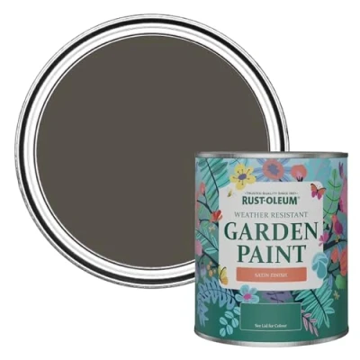 Image of Rust Oleum Brown Mould Resistant Garden Paint in Satin Finish Fallow 750ml