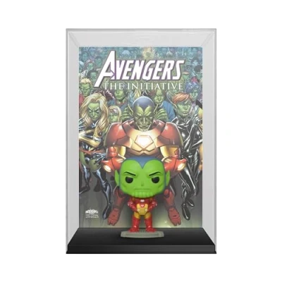 Image of Funko POP! Comic Cover: Marvel Iron Man Skrull Collectable Vinyl Figure Gift Idea Official Merchandise Toys for Kids &amp; Adults Model Collectors and Display