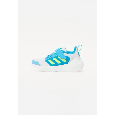 Image of adidas Performance Tensaur RUN Unisex Road running shoes for kids, Size: 2.5, Dash grey/lucid lemon/solar blue Synthetics/textile