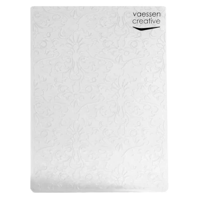 Image of Vaessen Creative 100605 023 Embossing Folder, Poppy Field, 14.6 x 10.8 0.5 cm, 1 piece, for Birthday Cards, Christmas Cards and Paper Crafts, Transparent, cm