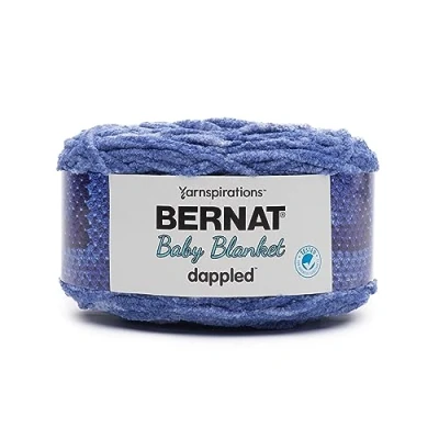 Image of BERNAT Baby Blanket Dappled, Wandering Blue, 300g