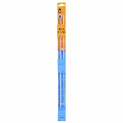 Image of Pony Single Ended Classic Knitting Pins, Aluminium, Multi Colour, 2.75mm