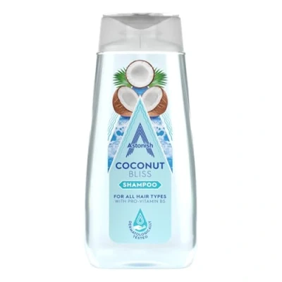 Image of Astonish Coconut Shampoo with Pro Vitamin B5, 400ml, White