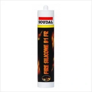 Image of Soudal Fire Silicone B1 310ml Cartridge Grey