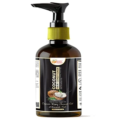 Image of Herbs Botanica Coconut Milk Hair Conditioner Deep Conditioning For Dry Thin And Damaged Hair, Moroccan Argan Oil, Jojoba Oil Paraben Sulfate Free 6.76 Fl Oz