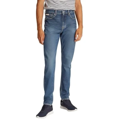 Image of Calvin Klein Jeans Slim fit jeans, Men&#039;s, Size: 33x34, Denim medium